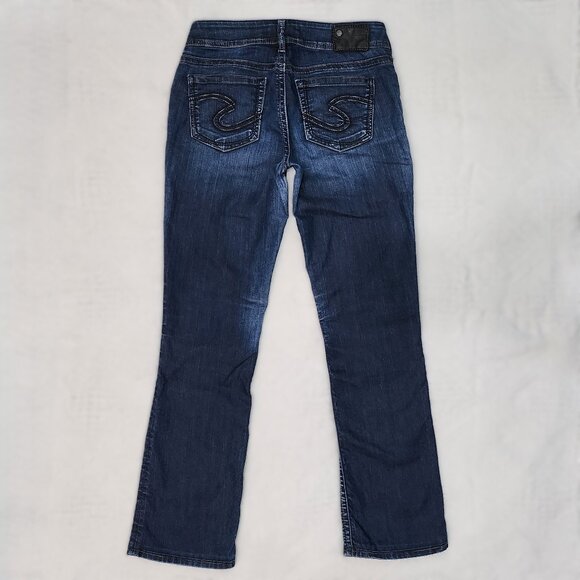 Silver Jeans Suki 17* Boot Cut Blue Jeans - Picture 4 of 5